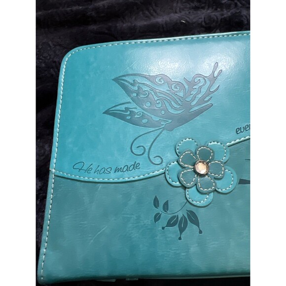 Teal Bible Cover Ecc 3:11 Extra Large - Picture 3 of 5
